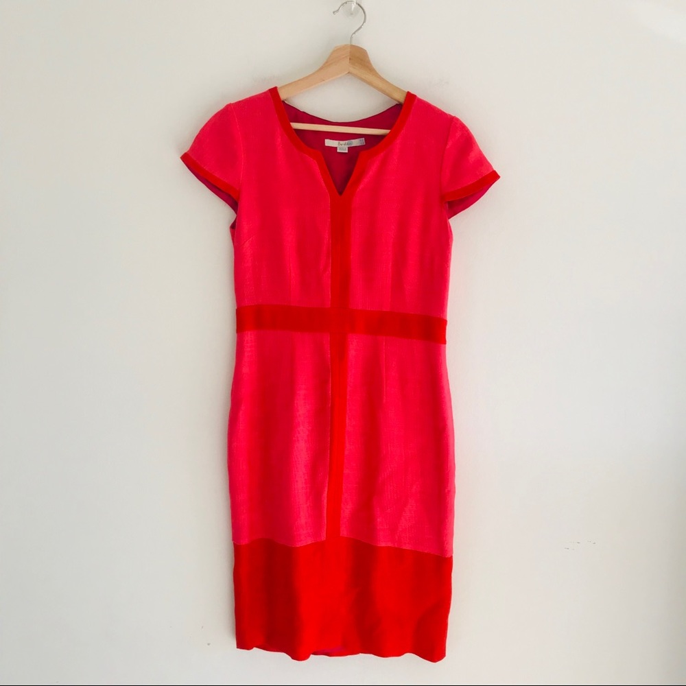 Boden Color Block Dress Short Sleeve Sz 4